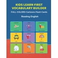 thumbnail image 1 of Kids Learn First Vocabulary Builder FULL COLORS Cartoons Flash Cards Reading English: Easy Babies Basic frequency sight words dictionary COLORFUL picture book learning new language. Fun card games for, 1 of 1