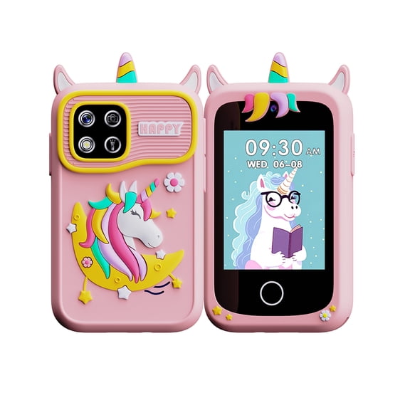 Kids Learning Smartphone Toy with Camera, Music Player, Games, Storybooks, Word Cards and 8GB Memory Card, Green