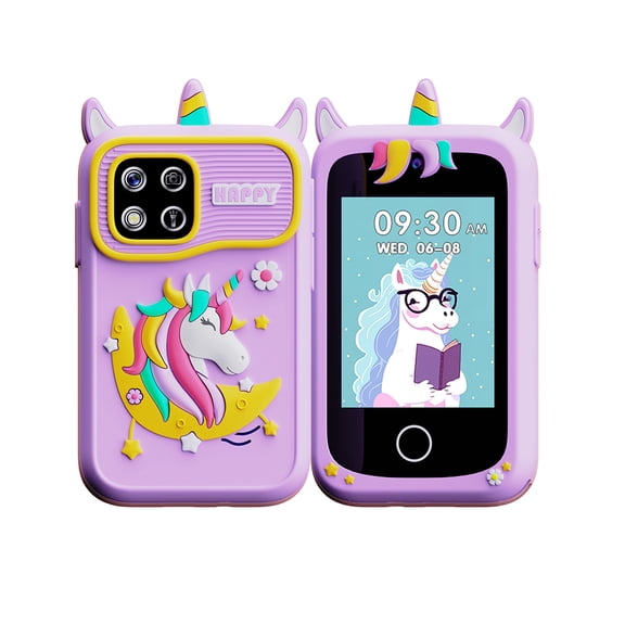 Kids Learning Smartphone Toy with Camera, Music Player, Games, Storybooks, Word Cards and 8GB Memory Card, Green