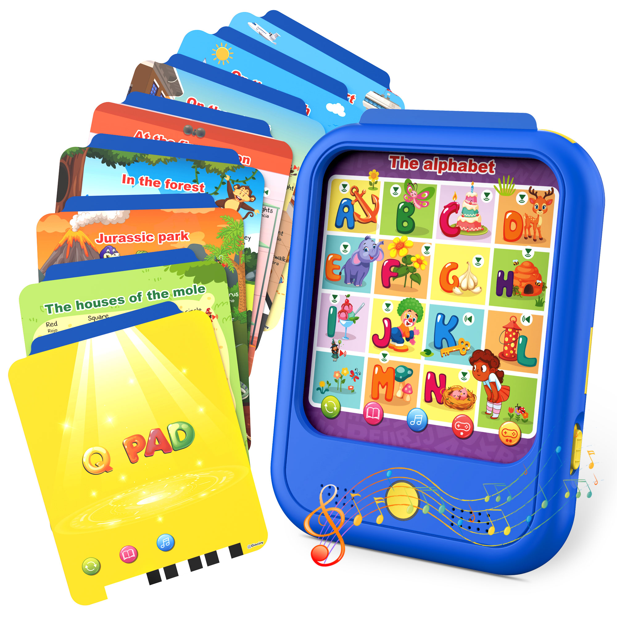 BEAURE Learning Tablet Baby Toy ABC/Words/Numbers/Music Preschool Toys