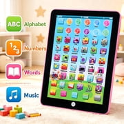ITOMTE Kids Learning Tablet, Interactive Pad for Toddlers Ages 1-5, Screen-Free Educational Toy with ABC, Numbers, Word, Music & Math for Boys & Girls