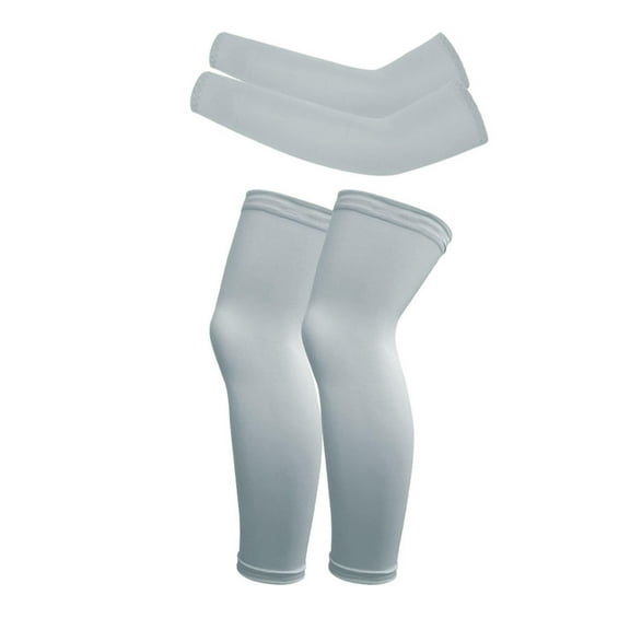 Kids Leg Sleeves Comfortable and Arm Sleeves Youth Leg Sleeves Arm Wraps, Non-Slip UV Protection Thigh Calf Brace Support for Basketball Running Cycling Sports, 1 Pair