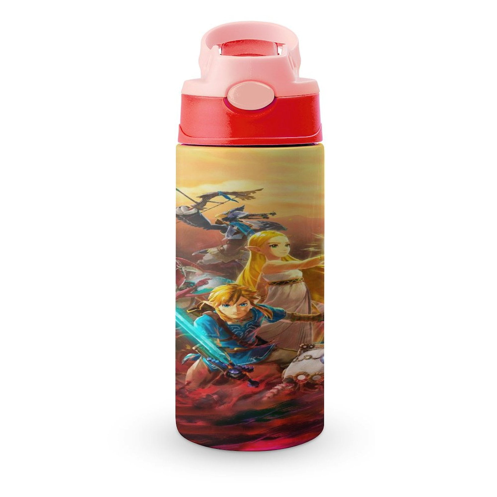 Kids Legend Of Zelda Water Bottle with Straw Vacuum Insulated Stainless ...