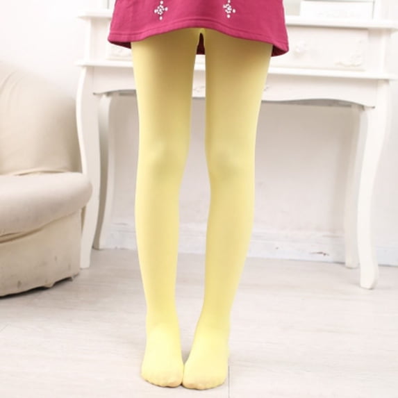 Kids Leggings Stretch Elastic Waist Pull On Winter Tights Girls Outfit 4-5 Years