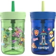 thumbnail image 1 of Kids Leighton Spill-Proof 2-Pack Paw Patrol Tumbler with Straw, 14oz, Power Pups and Dino Treks, Green and Blue, 1 of 3