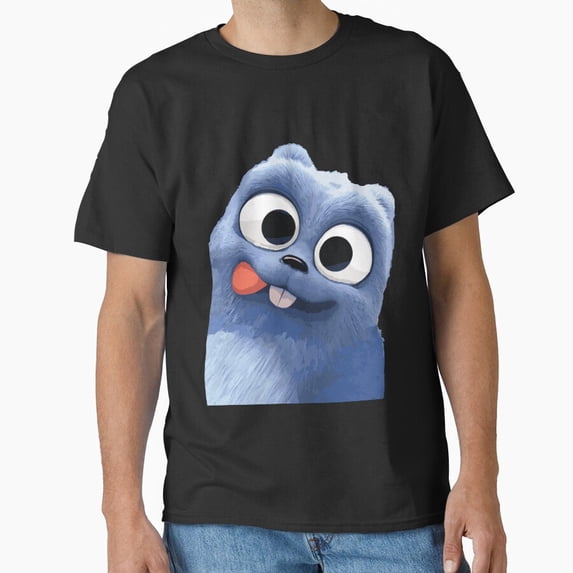 Kids Lemming Retro Fun Cute Cartoon Child Friendly Artwork Unisex T-Shirt, up to size 5XL