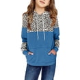 thumbnail image 1 of Kids Leopard Print Girls Casual Hoodies Children Spring Autumn Sport Sweatshirt, 1 of 3