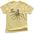 thumbnail image 1 of Kids Let's Get Kraken T-shirt, Youth Kids Boy Girl T-Shirt, Animal Pun T-shirt, Funny Giant Octopus Squid Shirt, Yellow, Medium, 1 of 4