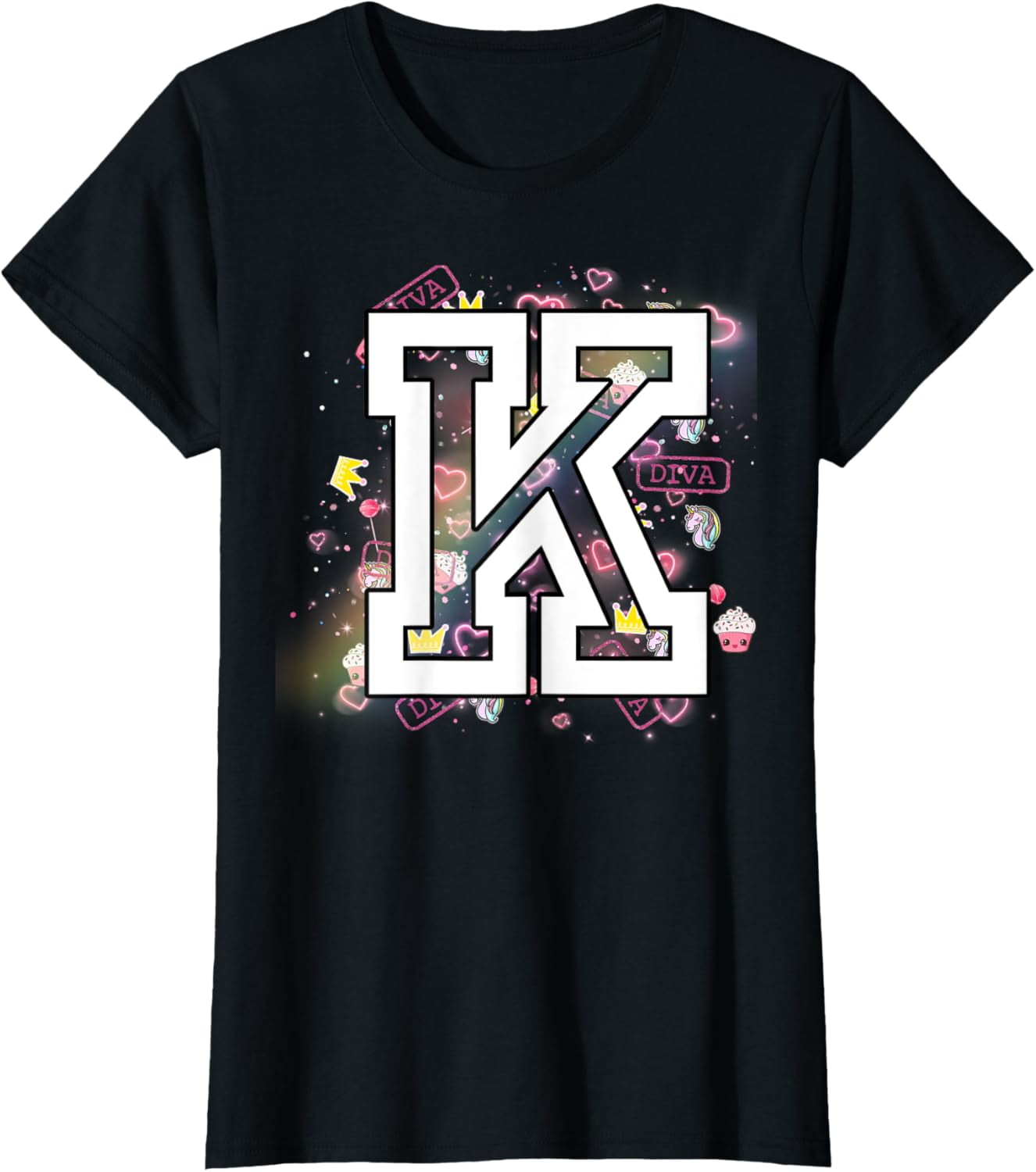 Kids Letter K Clothing For a Girl Who's Name Starts With K TShirt