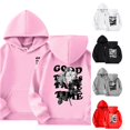 thumbnail image 1 of Kids Letter Print Hoodie Long Sleeve Pullover Sweatshirt With Pocket Boys Girls, 1 of 5
