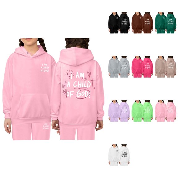 Kids Letter Print Hoodie and Pants Set, Stylish Pullover Sweatshirt with Long Sleeves for Fall Winter, Baby Toddler Boy Girl Outfit 6-24 Months 3T-5T