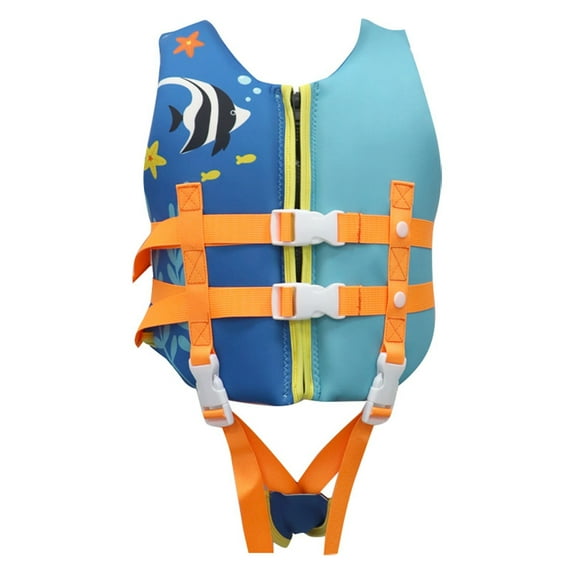 Kids Life Jacket 30-50 Lbs Adjustable Safety Strap Epe Foam Water Vest Swim Coast Guard Approved Life Vest Swim Float Jackets Swimwear Buoyancy Jacket for Swimming, Boating & Water Sports