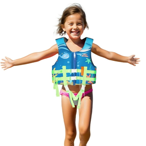 Kids Life Jacket 30-50 Lbs Comfortable Epe Foam Water Vest Swim Buoyancy Vest Floaties Jackets Swimwear Buoyancy Jacket for Pool & Beach