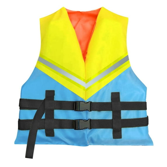 Kids Life Jacket 40-60 Lbs Adjustable Safety Strap Epe Foam Youth Fishing Vest Coast Guard Approved Life Vest Children Float Swimsuit Swimwear Buoyancy Jacket for Swimming, Boating & Water Sports
