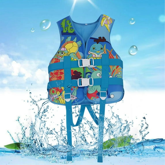 Kids Life Jacket Kids Floaties Boys Girls Swim Float Jacket Buoyancy Swimwear Outdoor Swimming Life Jacket For Children,Blue