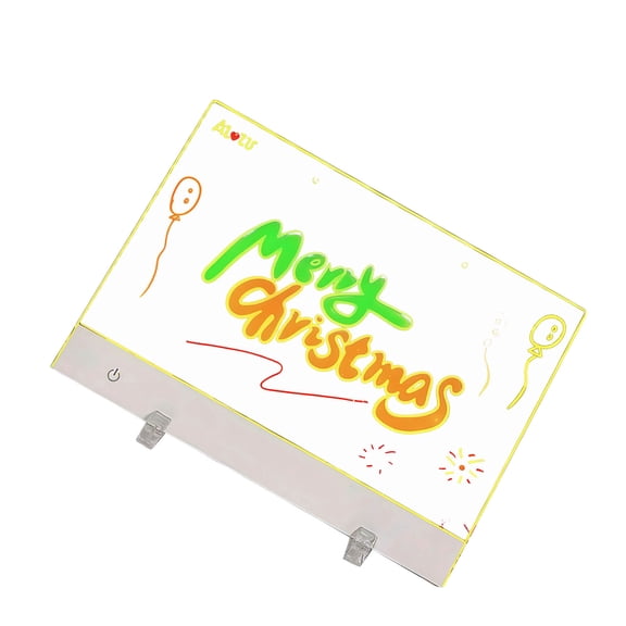 Kids Light Drafting Table 7 Dynamic RGB Colors Constructed In Rechargeable 13.7 Inch Large Screen Creative Draw Toy