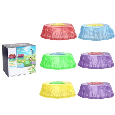 Kids Light Up Stepping Stones, Musical Floor Is Lava Game for Toddlers, 6/8pcs Lighted Stones Outdoor Indoor Play, Fun Balance Activity Toy, Party Gift for Boys and Girls,A