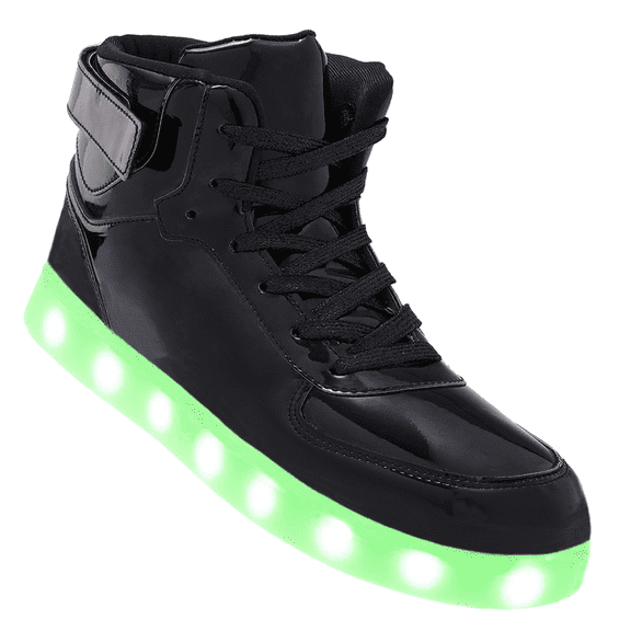 Kids Light Up Shoes High Top Cool Rechargeable Flashing Unisex Sports Dancing Sneakers