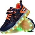 thumbnail image 1 of Kids Light Up Shoes Led Flash Sneakers with Spider Upper USB Charge for Boys Girls Toddles Best Gift for Birthday Thanksgiving Christmas Day, 1 of 6