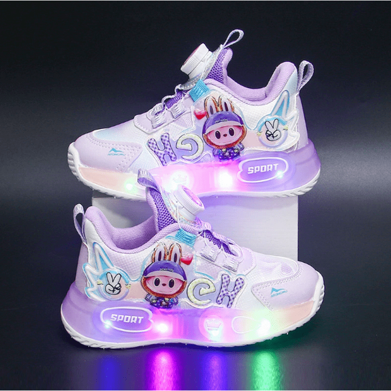 Kids Light Up Sneakers Toddler Boys Girls Luminous Breathable