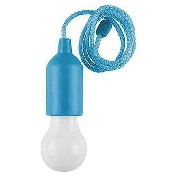 LED Pull Cord Light Bulb, LED Bulb Light Hanging Pull Cord Lamp Battery Operated, Portable Night Light for Party, Weddings, Festivals Lighting, Camping, Child Room Decoration