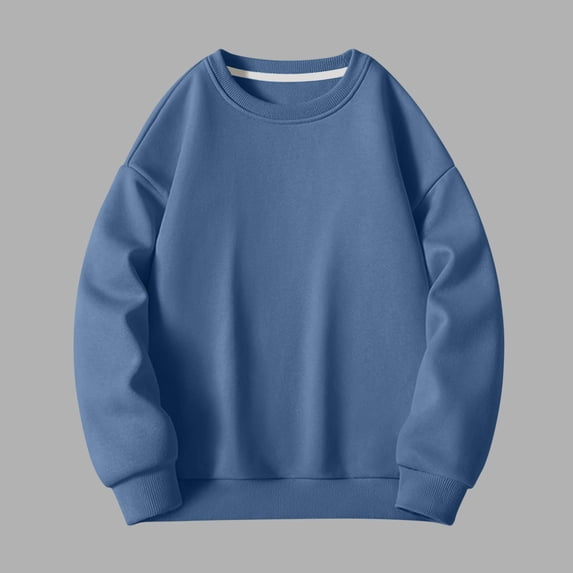 Kids Lightweight Crewneck Sweatshirts, Long Sleeve Fall Winter Pullover Tops, Sporty Casual Tees for Big Boys and Girls, 4 Years