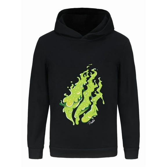 Kids Lightweight Flame Sweatshirt for Boys and Girls Hoodie Pullover Inspired by Preston Playz Gaming Style
