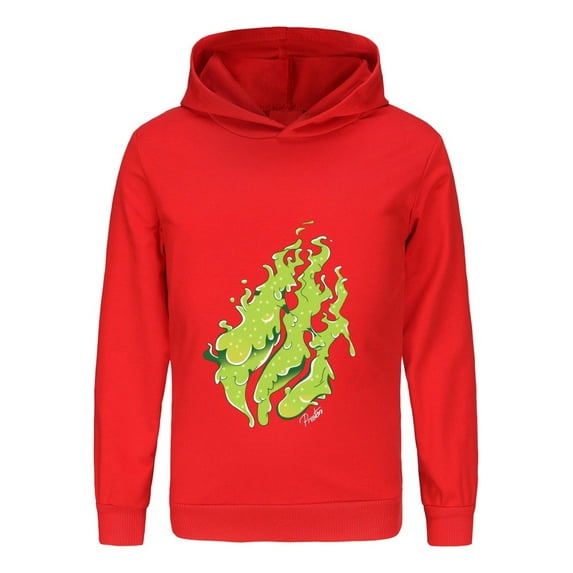 Kids Lightweight Flame Sweatshirt for Boys and Girls Hoodie Pullover Inspired by Preston Playz Gaming Style