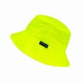 thumbnail image 1 of Kids Lightweight Packable Bucket Sun Hat – Quick Dry Nylon Polyester Hat for Boys and Girls, UV Protection, Outdoor Activity, Camping, Beach(7-10 yrs, Neon Yellow), 1 of 1