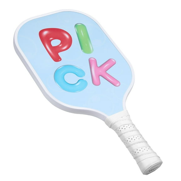 Kids Lightweight Pickleball Paddle Small Grip Cute Pattern Fiberglass Honeycomb Core Child Size