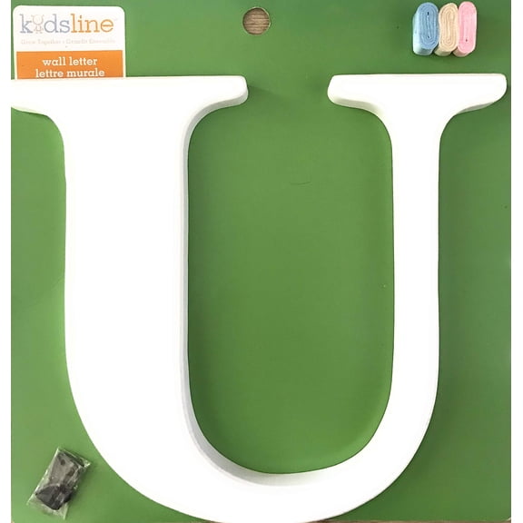 Kids Line White Wall Wooden Letter, U