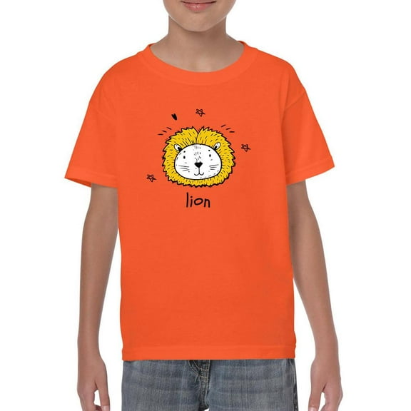 Kids Lion Drawing T-Shirt Juniors -Image by Shutterstock,  x-Large