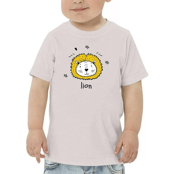 Kids Lion Drawing T-Shirt Toddler -Image by Shutterstock, 5 Toddler