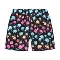 thumbnail image 1 of Kids Little Boys Girls Shorts Hawaiian Cartoon Printed Elastic Waisted Stretch Athletic Shorts Summer Casual Beach Holiday Short Pants, 1 of 5