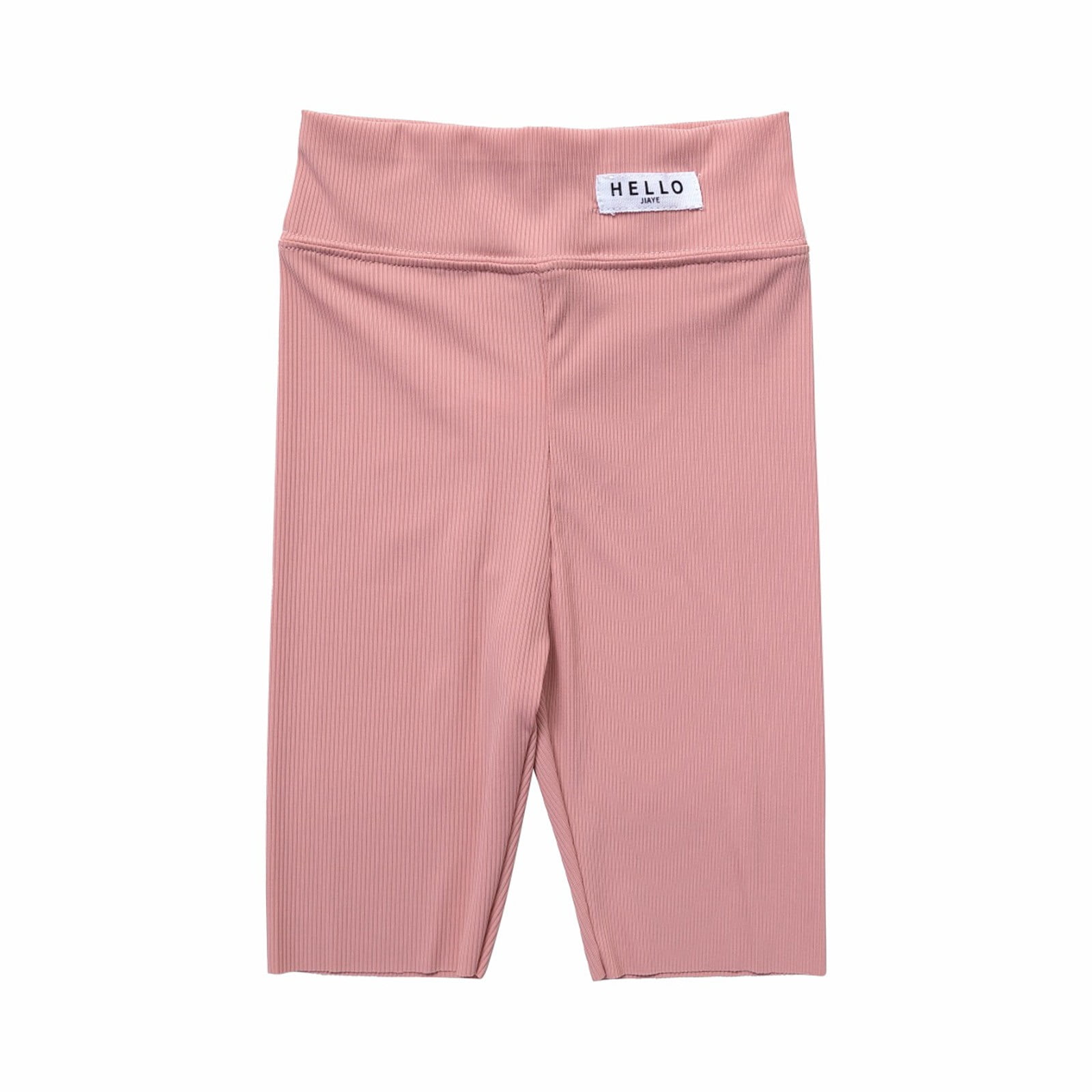 Kids Little Girls Bike Shorts Solid Color High Waisted Volleyball Yoga