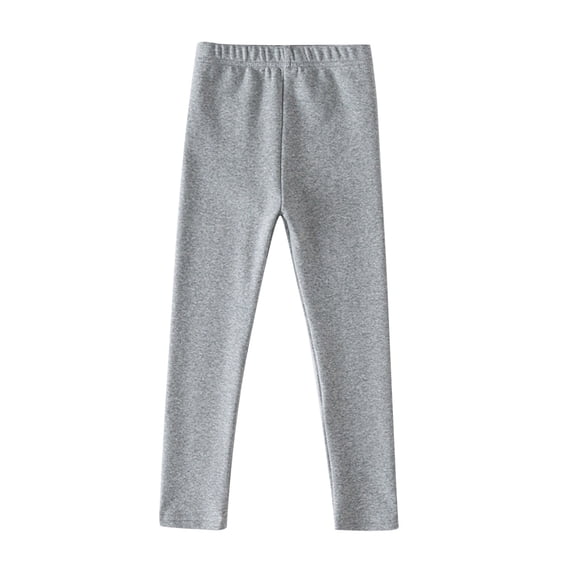 Kids Little Girls Leggings High Waist Ankle Length Stretch Cotton Leggings Softness Breathability Lightweight Tights Trousers 2-13Y