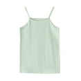 thumbnail image 1 of Kids Little Girls Summer Baisc Tank Tops Solid Color Spaghetti Strap Sleeveless Tees Casual Comfort Breathable Tops for 2-10 Years, 1 of 4