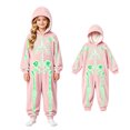 thumbnail image 1 of Kids Long Sleeve Hooded Jumpsuit Skeleton Halloween Cosplay Boys Halloween Size 4-14 Years, 1 of 4