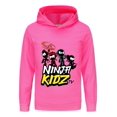 thumbnail image 1 of Kids Long Sleeve Hoodie – Ninja Kidz Graphic Pullover Top for Boys Girls, Martial Arts Inspired, 1 of 4