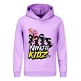 thumbnail image 1 of Kids Long Sleeve Hoodie – Ninja Kidz Graphic Pullover Top for Boys Girls, Martial Arts Inspired, 1 of 4