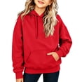 thumbnail image 1 of Kids Long Sleeve Pullover Hoodie Casual Relaxed Fit Sweatshirt with Drawstring Hood and Kangaroo Pocket for Boys Girls, 1 of 4