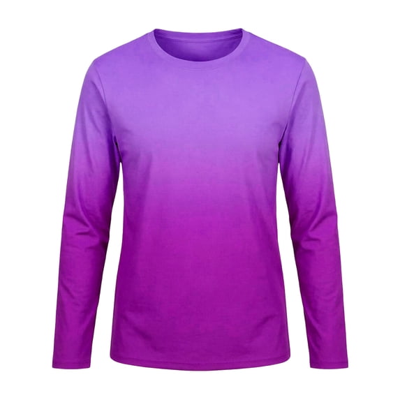 Kids Long Sleeve Rash Guard Sun Protection Ombre Swim Top Quick Dry SummerTop for Beach