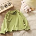 thumbnail image 1 of Kids Long Sleeve Shirt Kid Tee Shirts Crewneck Girls Blouse Kids Solid Color Toddler Fall Sweatshirt for Kids 4-5 Years, 1 of 3