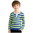 thumbnail image 1 of Kids Long Sleeve Shirts Fashion Crewneck Casual Pullover Tops Spring Lightweight Basic Tees Size 3-15, 1 of 6