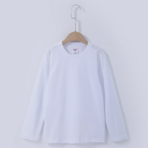 Kids Long Sleeve Shirts Girls Tee Shirts Crewneck Girls Blouse Girls Graphic Print Toddler Tops for Girls 6-7 Years