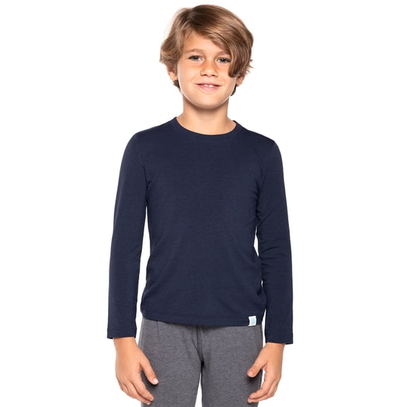Kids' Long Sleeve Sun Shirt - UPF 50+ Sun Protection - Coco Plum in Navy