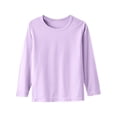 thumbnail image 1 of Kids Long Sleeve T Shirts Gril Boy Crewneck Tops Toddlees Fashion Basic Modal Tee Clothes 1-15 Years, 1 of 6