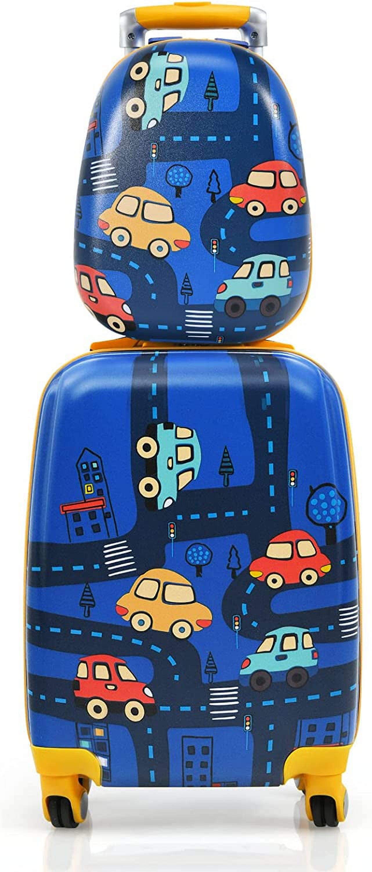 Kids Luggage Set, 12" & 18" Kids Carry On Luggage Set, Multi