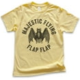 thumbnail image 1 of Kids Majestic Flying Flap Flap Bat Shirt, Youth Kids Boy Girl T-Shirt, Funny Halloween T-shirt, Bat Graphic Tee, Yellow, Medium, 1 of 4