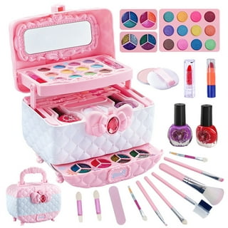 WATTNE Kids Makeup Kit for Girls 42 Pcs Washable Real Cosmetic, Safe &  Non-Toxic Little Girl Makeup Set, Frozen Makeup Set for 3-12 Year Old Kids